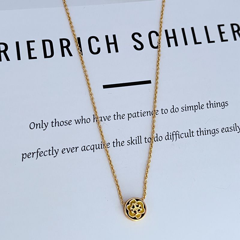 Tory Burch Enamel Disc Necklace

