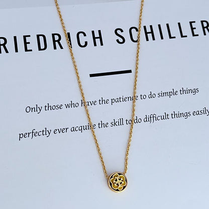 Tory Burch Enamel Disc Necklace

