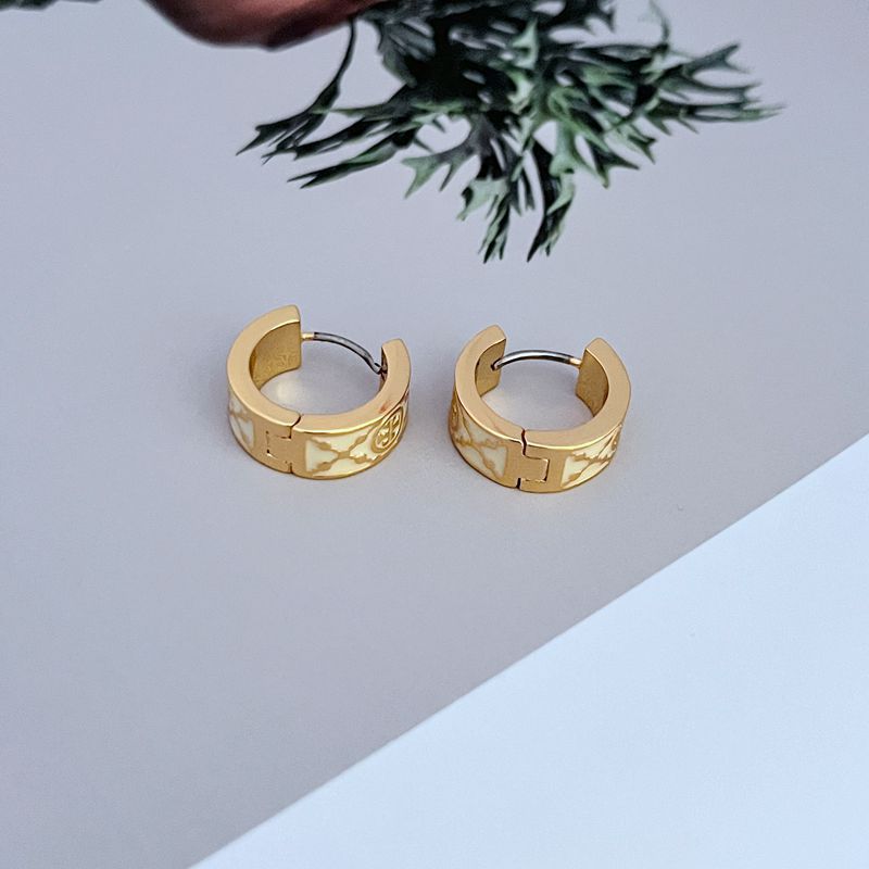 Tory Burch Sleek Enamel Huggie Hoops

