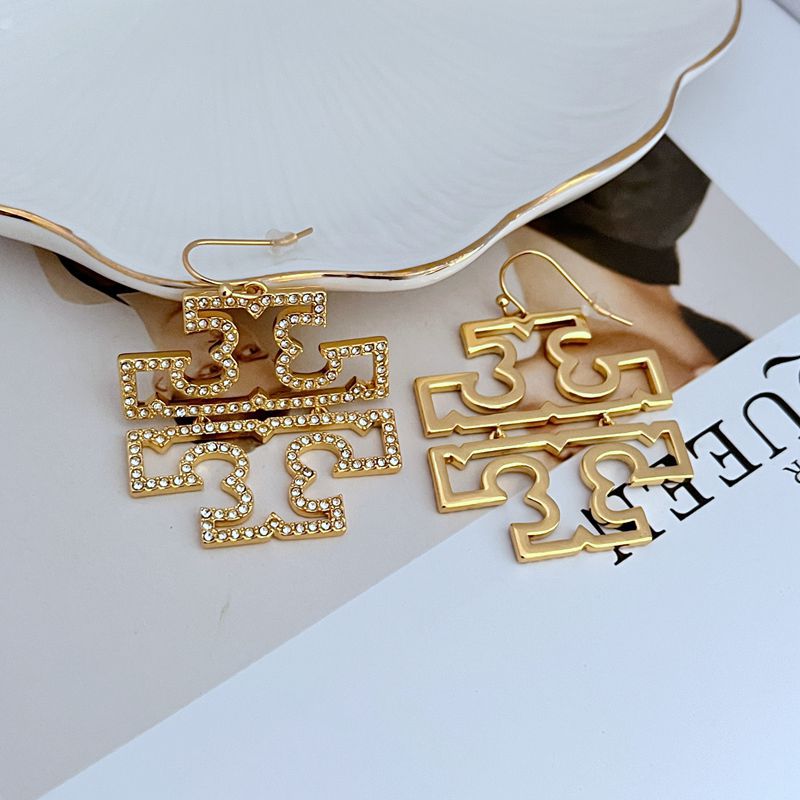 Tory Burch Oversized Logo Drop Earrings

