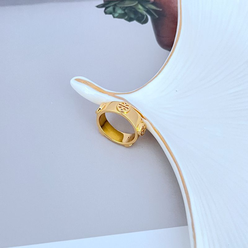 Tory Burch Engraved Logo Ring

