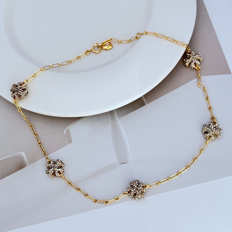 Tory Burch Double T Crystal Pendant

