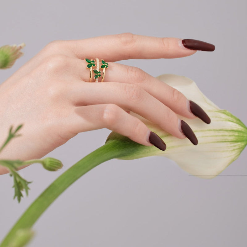 Marquise Cut Butterfly Ring

