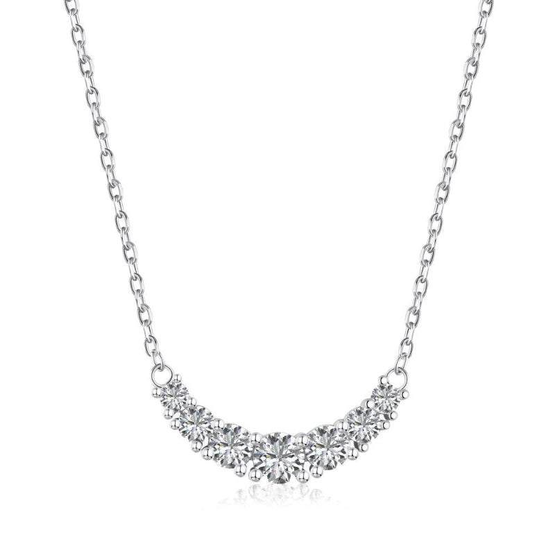 Exquisite Gold Curved Row of Crystals


