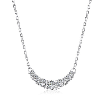 Exquisite Gold Curved Row of Crystals

