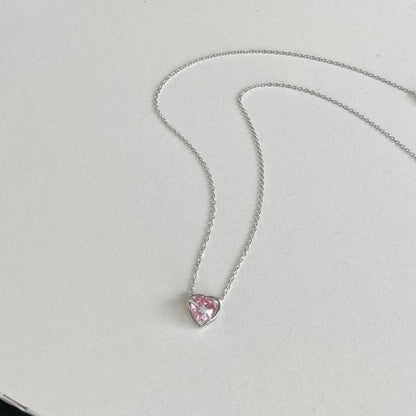 Exquisite Silver Framed Pink Heart

