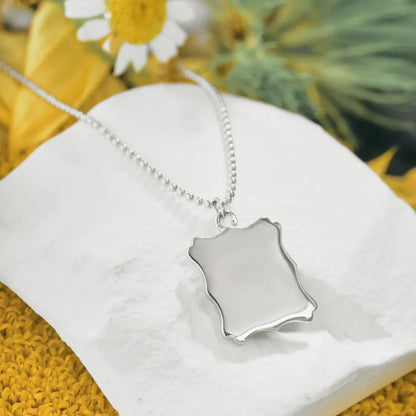 Custom Engraved Message Plate Necklace

