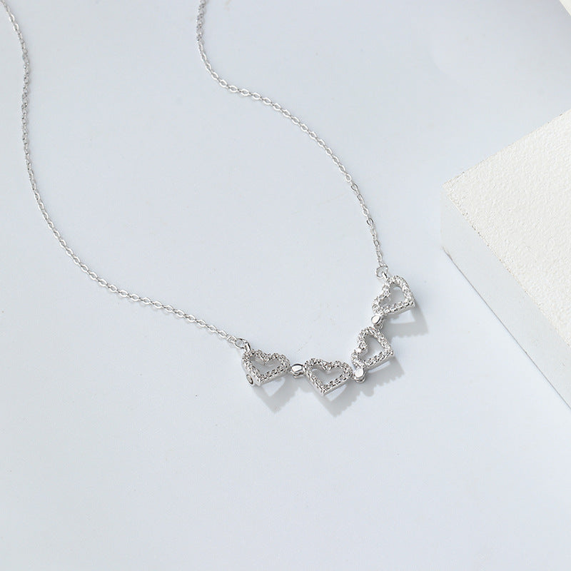 Multi-Wear Heart Clover Necklace
