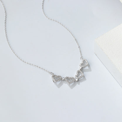 Multi-Wear Heart Clover Necklace
