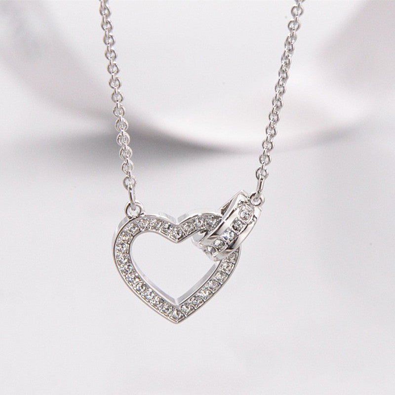 heart shaped i love you necklace