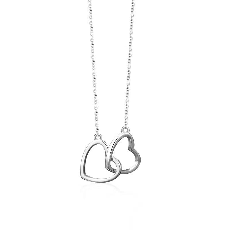 love simple necklace silver