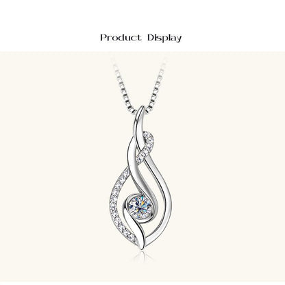 Versatile Swirl Moissanite Statement Necklace

