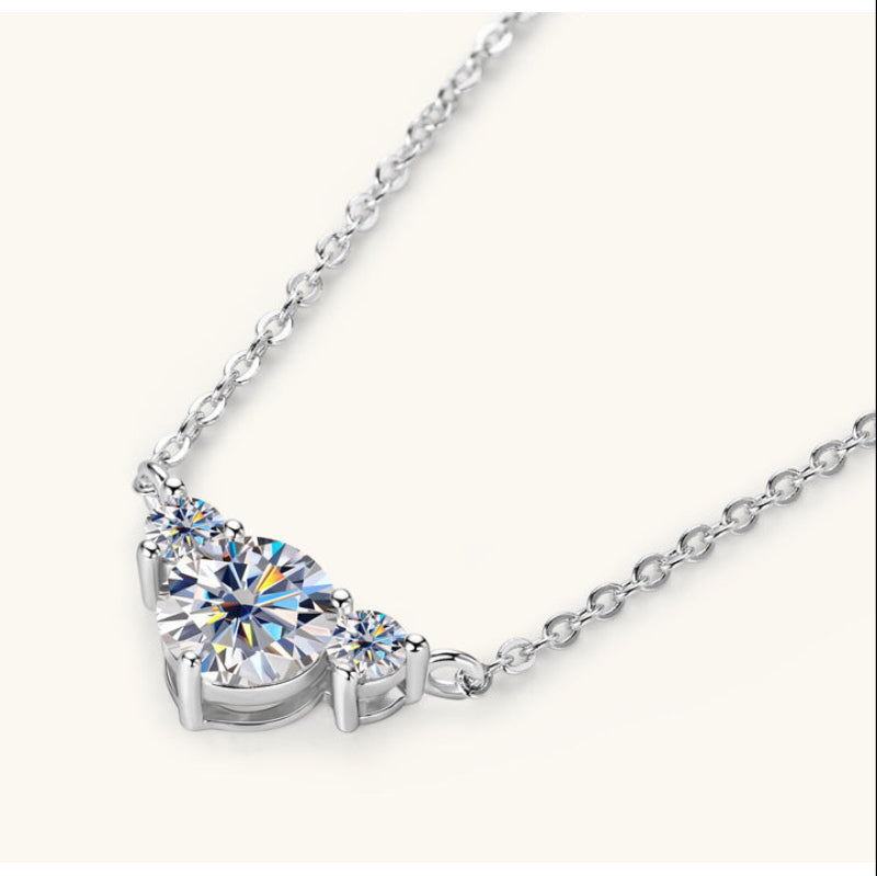 moissanite necklace gold