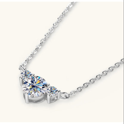 moissanite necklace gold