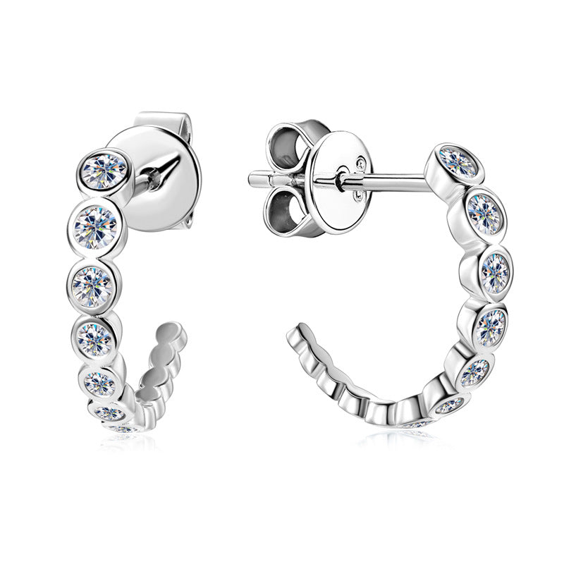 Everyday Glamour Silver Hoops