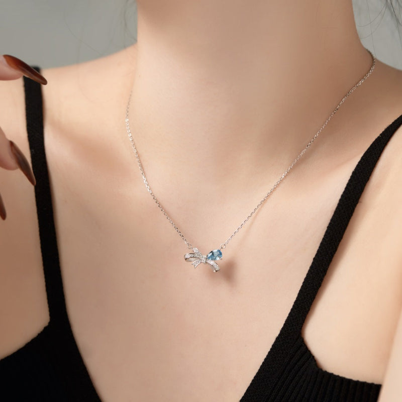 Bow Tie Charm Necklace