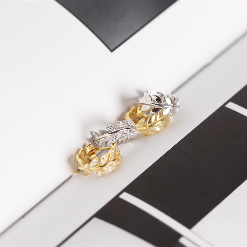 Organic Leaf Huggie Earrings

