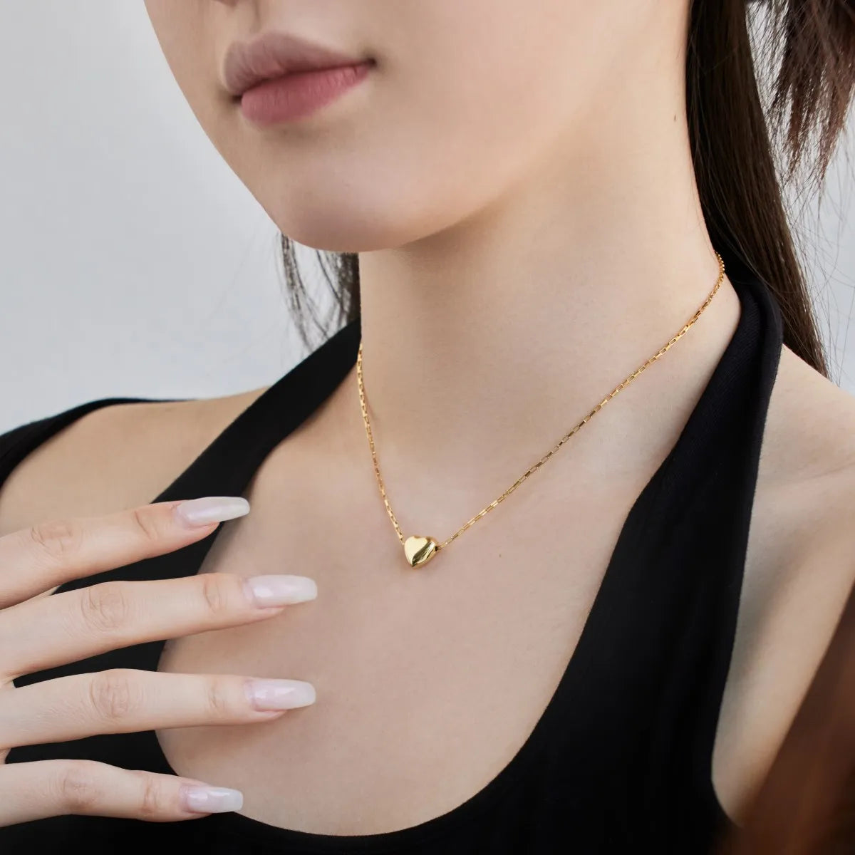 Vintage Korean Heart Locket Necklace