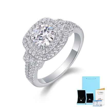Exquisite Moissanite Anniversary Ring

