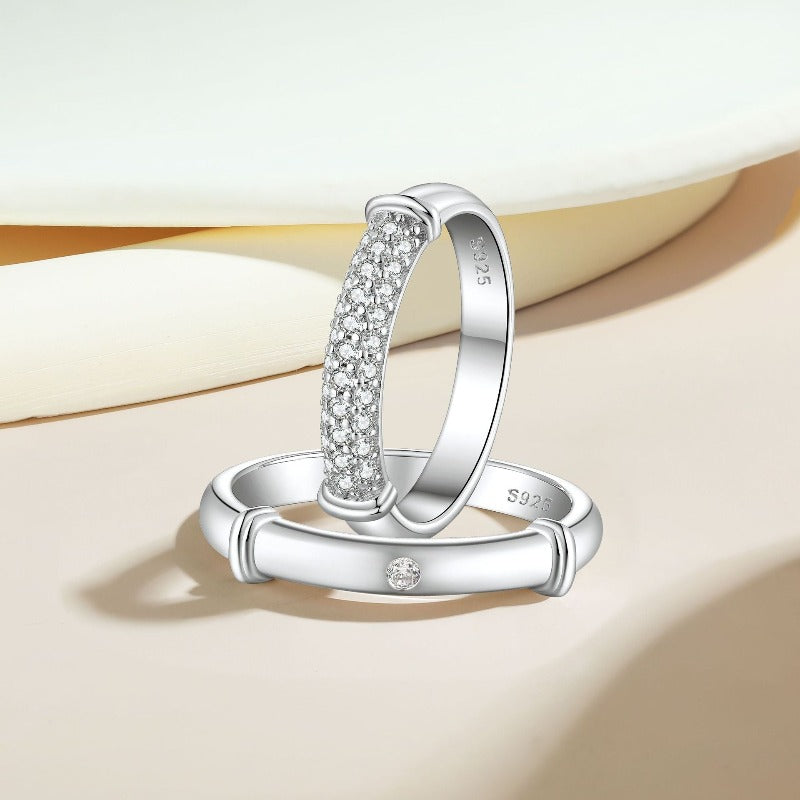 silver 925 couple rings