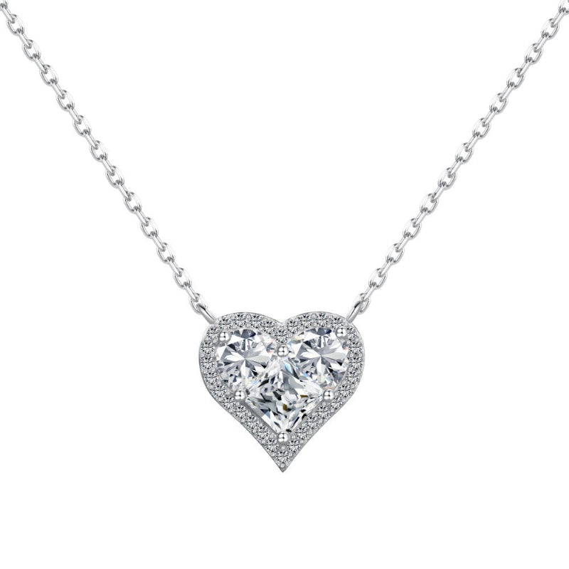 Dainty Heart Outline Necklace


