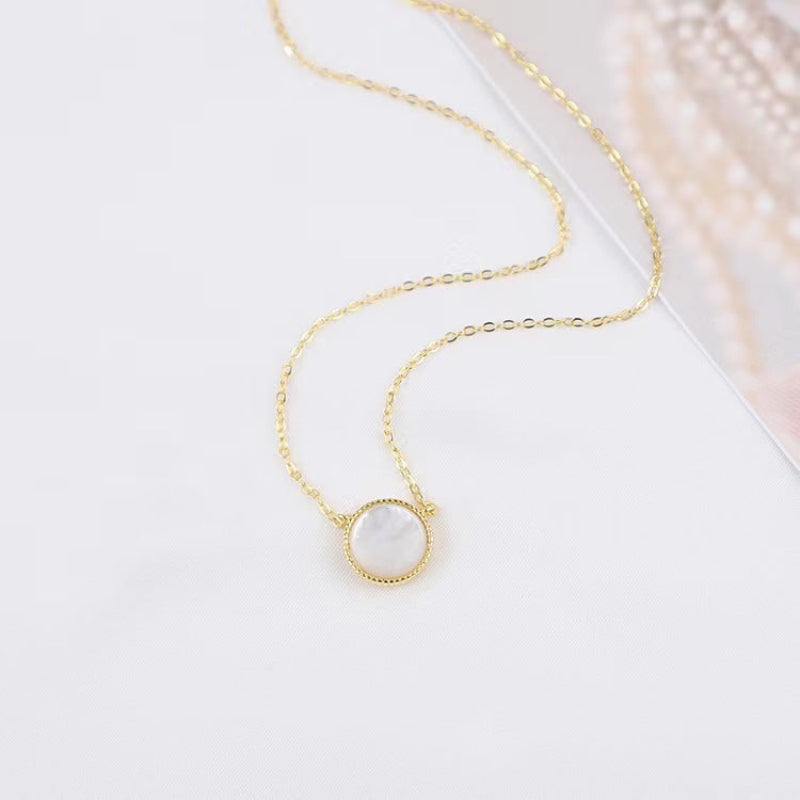 shell necklace gold