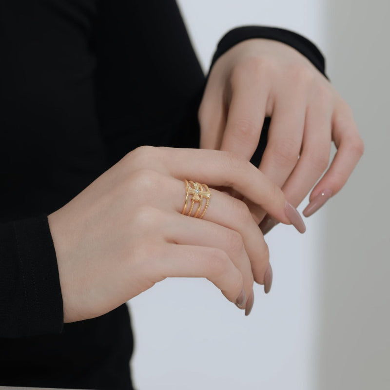 Sterling Silver Cross Ring

