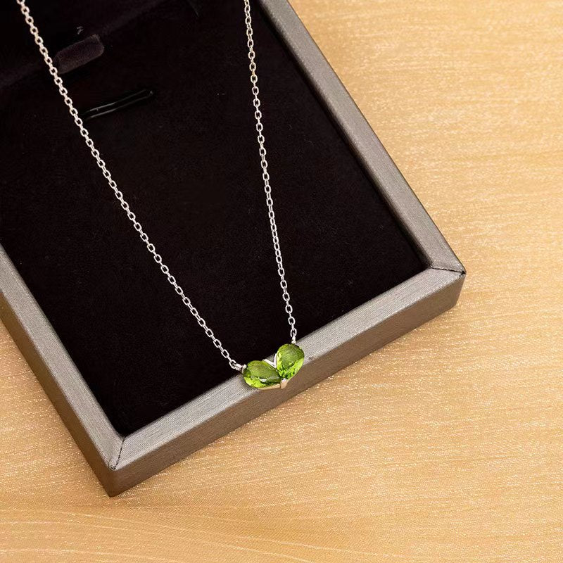 spring buds necklace silver pendant