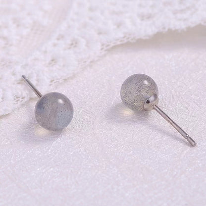 moonstone stud earrings