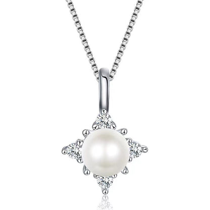 pearl diamond necklace