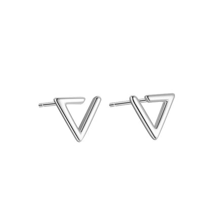 triangle stud silver