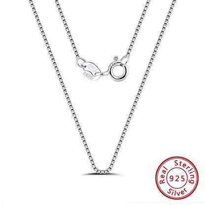 1.0mm box silver chain 18 silver box chain