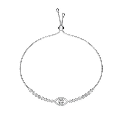 cubic zirconia evil eye bracelet