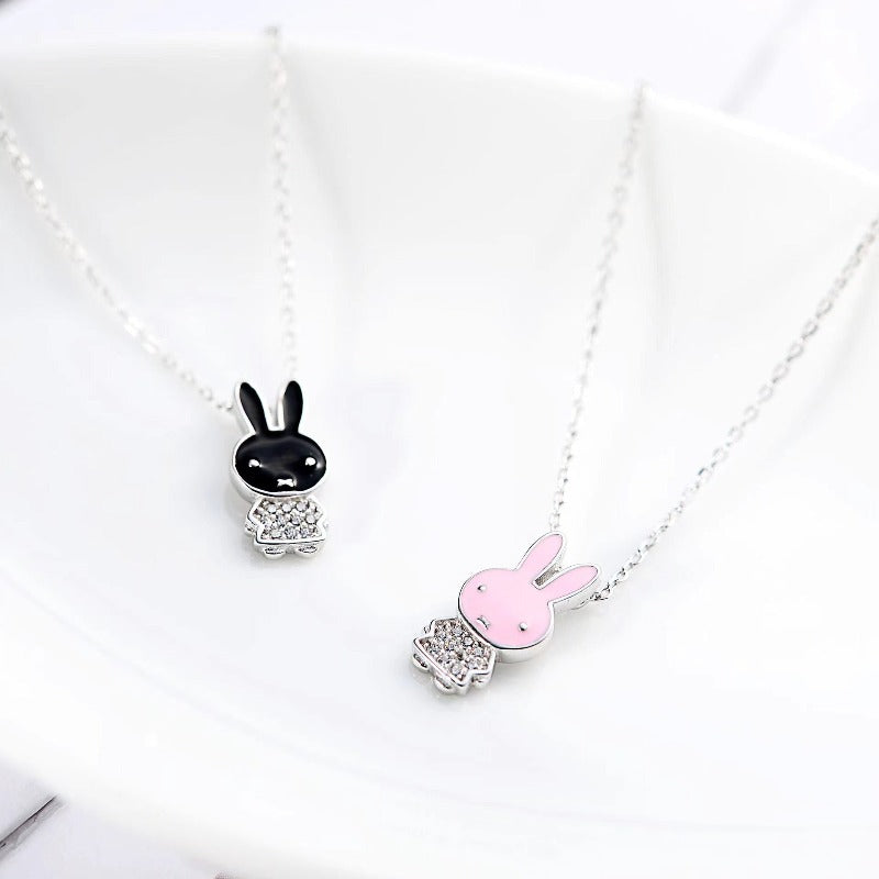 cut rabbit necklace
