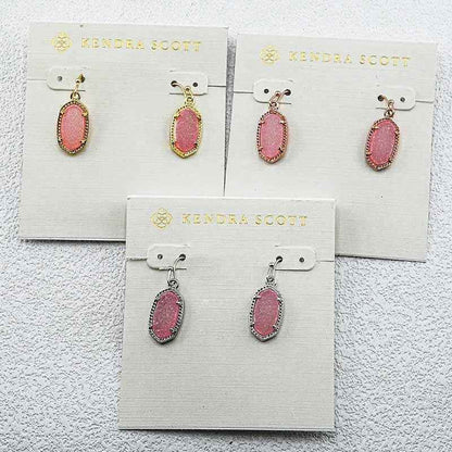 Kendra Scott Pink Toothstone Earrings