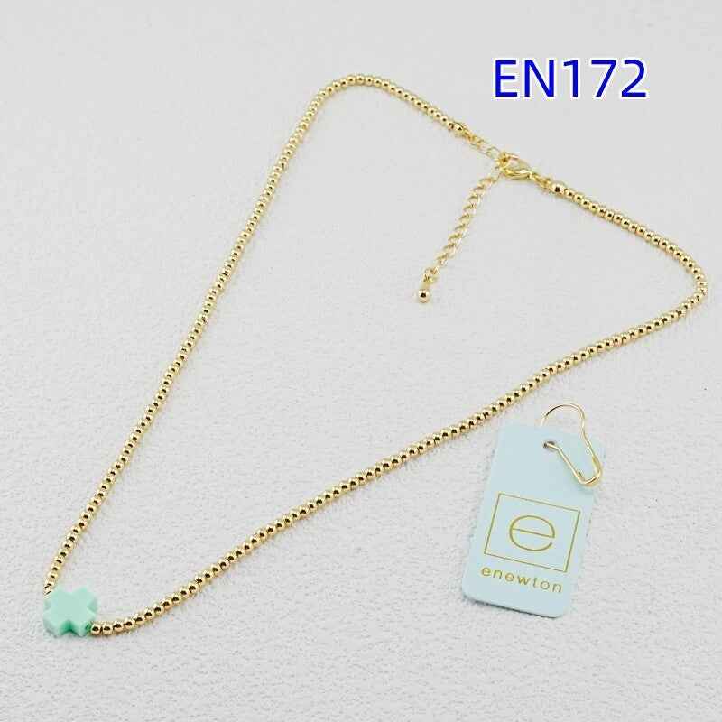 enewton Colorful Cross Beaded Necklace