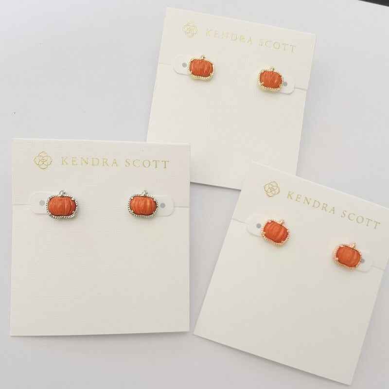Kendra Scott Pumpkin Stud Earrings