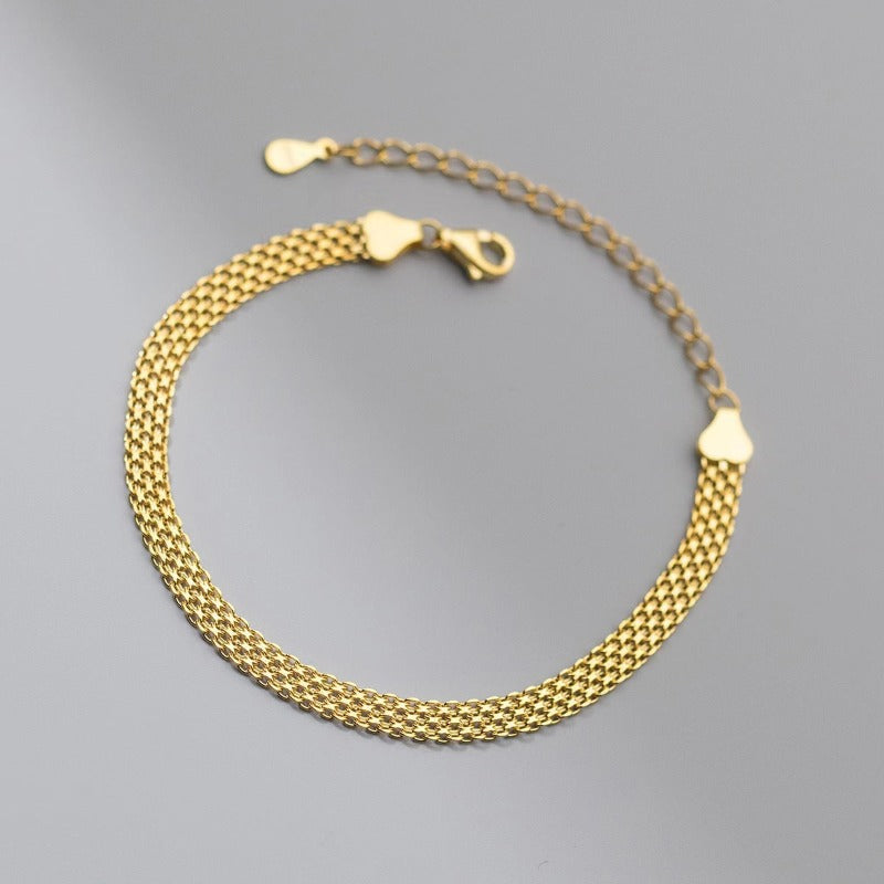 small gold chain bracelet