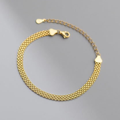 small gold chain bracelet