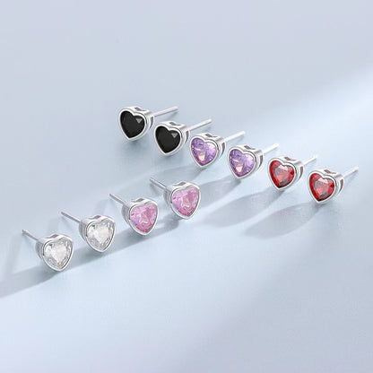 colorful diamond stud earrings