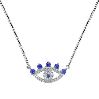 sterling silver evil eye necklace