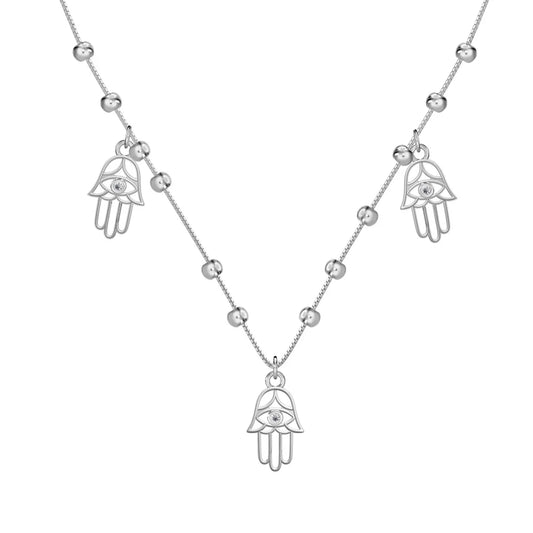 evil eye tassel necklace