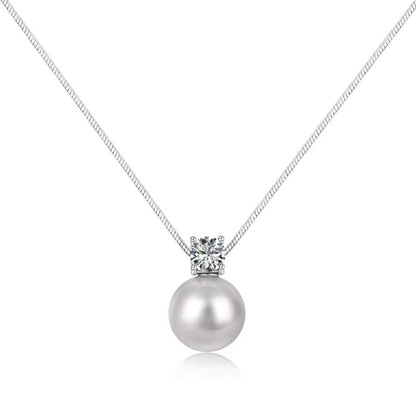 pearl necklace silver