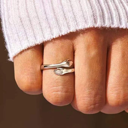 Silver Hug Ring for Women