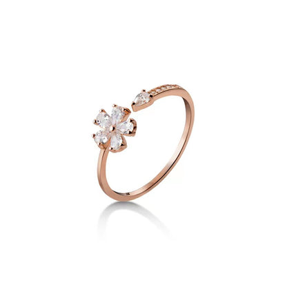 zircon flower ring