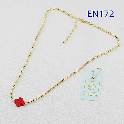 enewton Colorful Cross Beaded Necklace