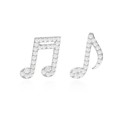 music charm earrings