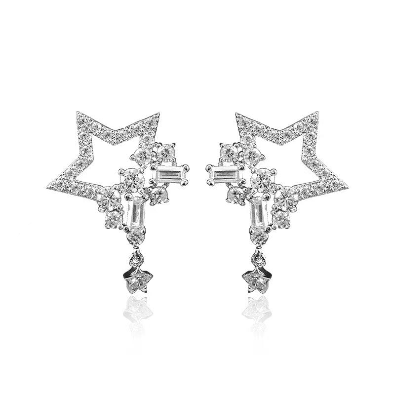 diamond stars earrings