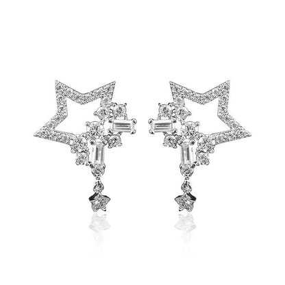 diamond stars earrings