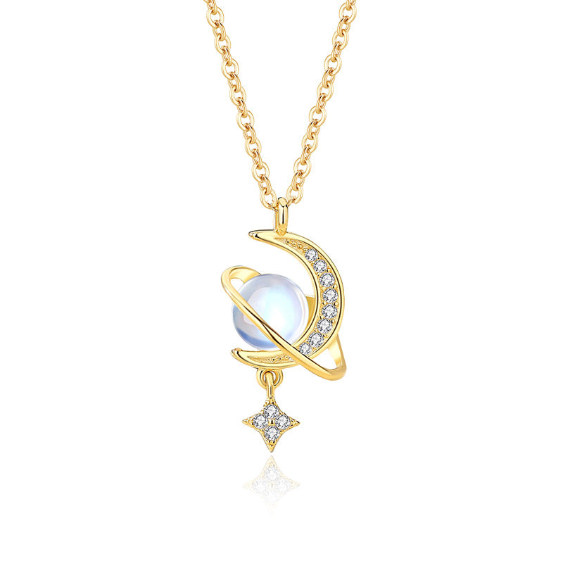 galaxy necklace silver